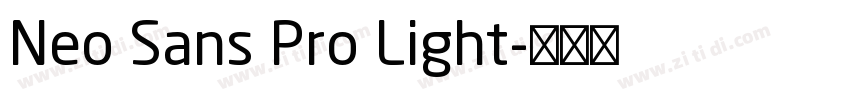 Neo Sans Pro Light字体转换